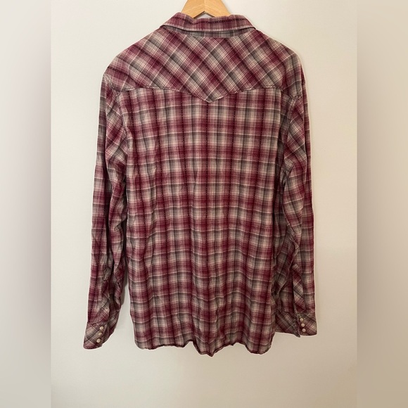 Lucky Brand Distinctive Western Men’s Check Guaranteed Fit Pearl Snap Shirt - Picture 4 of 4